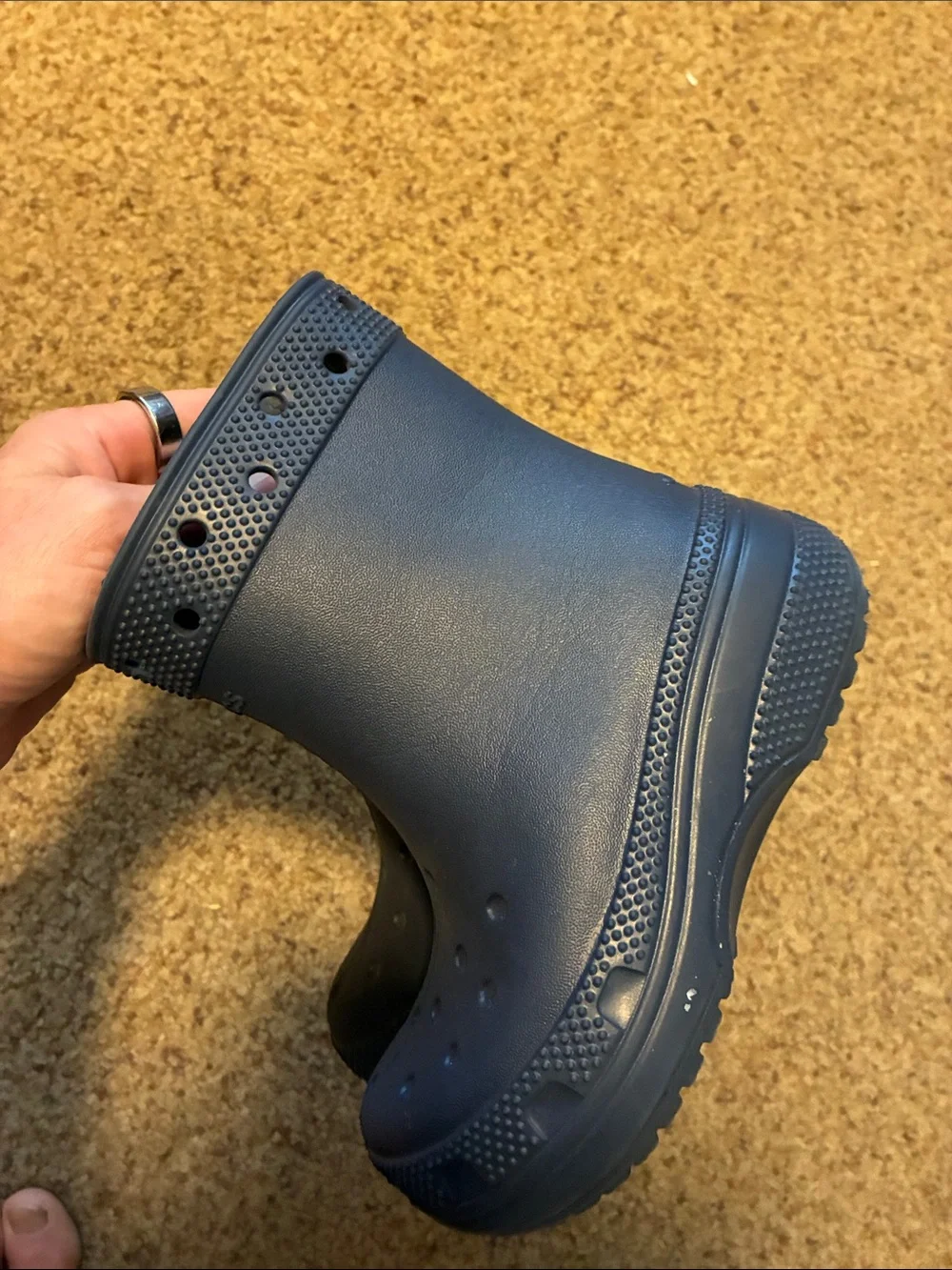 CROCS Kids Dark Blue Waterproof Rain & Snow Boots